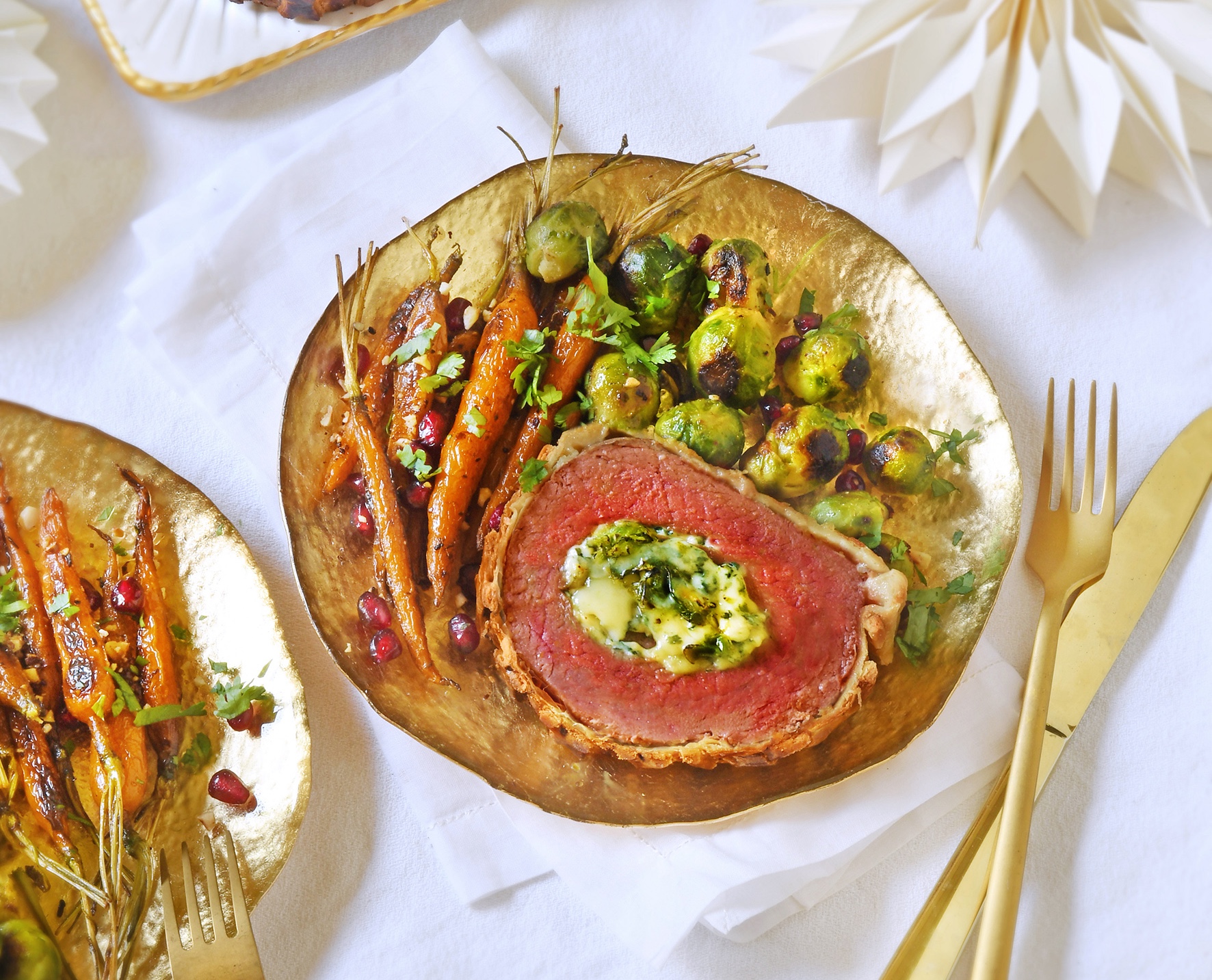 Bœuf en croûte farci au bleu d’auvergne