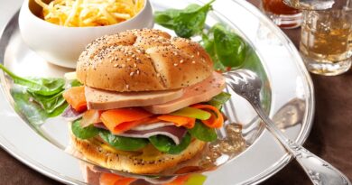 Burger au foie gras mi-cuit et magret séché